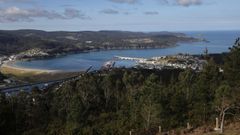 Vista de la r�a de Viveiro desde el Monte de San Roque