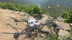 Un dron utilizado en las pruebas que se llevaron a cabo en Regina Viarum
