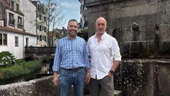 El alcalde de Caldas, Jacobo Prez, y el presidente de la Asociacin de Hostalera de Caldas, Jess Faria
