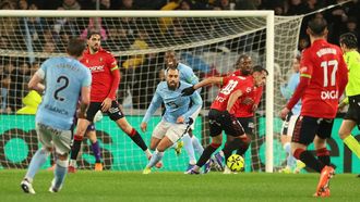 Borja Iglesias, durante el Celta-Osasuna de este viernes en Bala&iacute;dos.