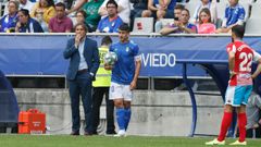 Egea Saul Berjon Campabadal Real Oviedo Lugo Carlos Tartiere.Egea y Sa�l Berj�n, durante el encuentro ante el Lugo