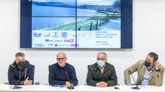 Fredi Bea, Manuel Baltar, Pl�cido �lvarez y Manuel P�rez presentaron las pruebas de pirag�ismo en Ourense