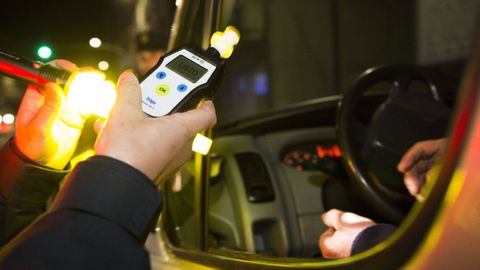Imagen de archivo de un control de alcoholemia