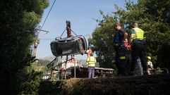 Un veh�culo acab� a comienzos de agosto en el fondo del r�o Coro�o boirense