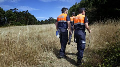 Agentes buscando a Diana Quer en las últimas semanas de agosto del 2016