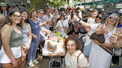 P&uacute;blico gozando dos primeiros compases do Albari&ntilde;o.
