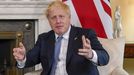 El primer ministro brit�nico, Boris Johnson, este lunes, en Downing Street