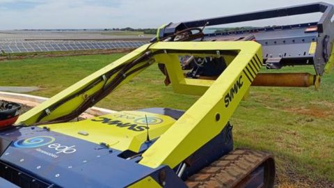 Robot aut�nomo creado para desbrozar por�la�compa��a energ�tica EDP y la gijonesa SVMAC