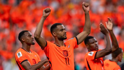 Gakpo celebra el triunfo neerland�s.