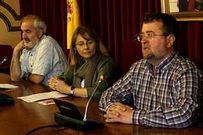 A concelleira Concepci�n Burgo, onte canda a Xo�n Fuertes e Ant�n Castro