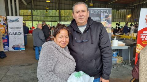 Islandia Mendoza y ngel Gonzlez, venezolanos residentes en Ourense.