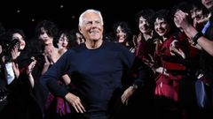 Armani, en una imagen de archivo, durante un desfile en el ao 2015.