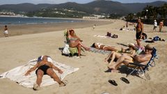 Muchos mari�anos no desaprovecharon las altas temperaturas para estrenar la temporada de playa. 