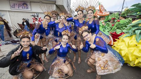 Imagen del martes de entroido en Camarias, este ao. En este municipio no ser festivo el carnaval