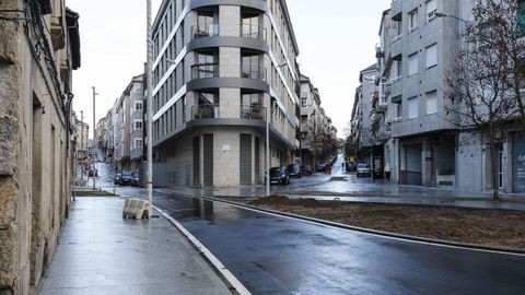 Obras en la calle Alejandro Pedrosa.