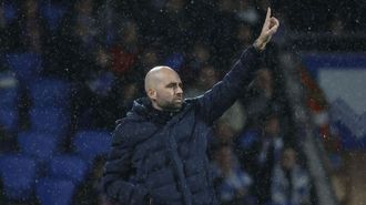 Claudio Gir�ldez, durante el partido entre Celta y Real Sociedad de este domingo en Anoeta.