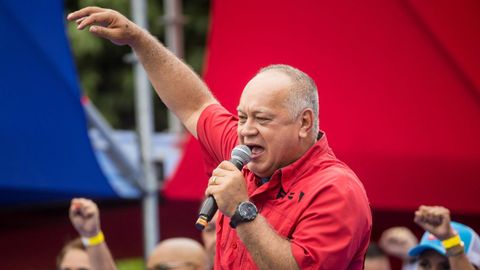El ministro de Interior y Justicia de Venezuela, Diosdado Cabello