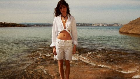 La playa de Mera de Oleiros (A Coru�a), escenario de la �ltima campa�a de Zara (Inditex).