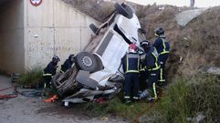 Cinco trabajadores magreb�es muertos en un accidente en la autov�a entre Lorca y �guilas