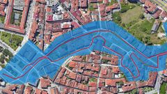 La zona sombreada ser� la que est� cortada al tr�fico este viernes por la tarde