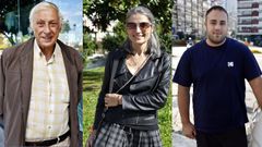 Jos Luis Vias, boomer de 73 aos; ngeles Nieto,generacin xde 44 aos; y Julin, centennialde 25