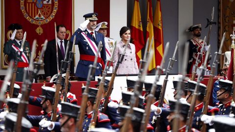 Los reyes, en el da de las Fuerzas Armadas que se celebr en Logroo el 26 de mayo del 2018