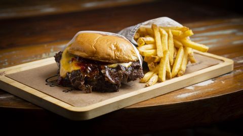 Una de las hamburguesas que se podrn degustar en el Burger Mana de Fene.