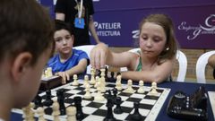 Un momento del certamen en el polideportivo de Maristas