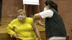 Vacunaci�n en el Hospital do Saln�s