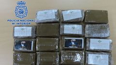 Imagen de parte de la droga incautada. 