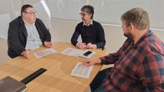 Francisco Prez, Luis Oujo y Manuel Seijas analizaron el estado de los proyectos del Plan de Sustentabilidade Turstica del destino Ra da Estrela.