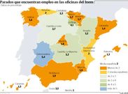 Parados que encuentran empleo en las oficinas del Inem
