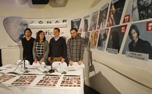 Fredi Leis, Fefa Noia, Jes�s Pe�n y Miguel Lueiro presentaron el Santiautor<span lang= es-es > </span>