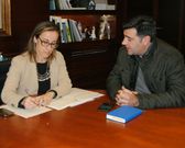 Javier Jorge Casti�eira con la conselleira Ethel V�zquez. 