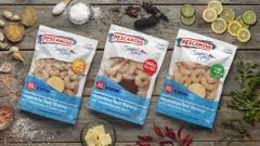 Los tres packs de langostinos reci�n lanzados por Pescanova: con ajo y mantequilla, con sal de mar y chipotle, y con toques c�tricos