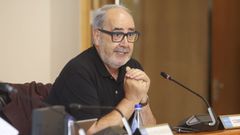 O catedr�tico em�rito de Filolox�a Galega e Portuguesa da UDC, Manuel Ferreiro, este xoves no Parlamento galego