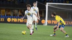 Lance del encuentro de la primera vuelta entre el Las Palmas y el Deportivo