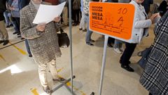 Imagen de archivo de un colegio electoral en la ciudad de Pontevedra 
