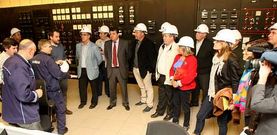 Los regidores visitaron la central t�rmica que Endesa tiene en As Pontes, donde ayer solo funcion� uno de sus cuatro grupos.