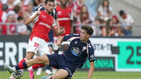El canterano del Celta Hugo Burcio rindi� a un gran nivel en Braga.
