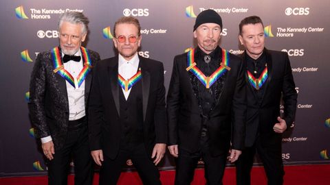 Los integrantes de U2 el pasado diciembre al llegar a la gala de los Kennedy Center Honors