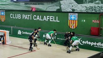 Instante del tercer duelo de la serie entre el Calafell y el Liceo