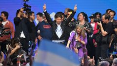 Axel Kicillof, tras conocer su triunfo en Buenos Aires en las elecciones argentinas.