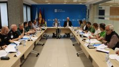 Xunta, Estado y administracin local participan en la reunin de la comisin provincial de coordinacin policial contra los incendios forestales de la campaa de verano 2025.