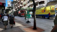 Bomberos de Ourense, el 28 de septiembre, en la R�a do Paseo