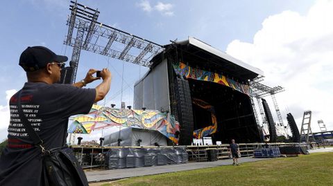 El escenario donde actuarn los Stones en Cuba