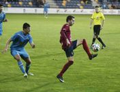 Centr�n, titular ayer, durante el partido de la primera vuelta en el municipal de Pasar�n. 