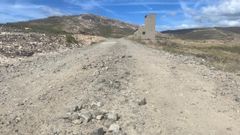 Estado de la pista de acceso a la caseta de vigilancia de incendios del distrito de Ver�n.