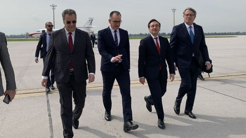 El ministro espa�ol de Asuntos Exteriores, Jos� Manuel Albares, en una visita a Argelia el pasado mes de marzo