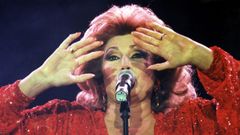 La cantante Roc�o Jurado, en un concierto en A Coru�a en el a�o 1996